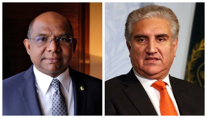 وزیرخارجہ شاہ محمود قریشی نے جنرل اسمبلی کے صدر سے ملاقات کے دوران انہیں مقبوضہ کشمیرمیں انسانی حقوق کی خلاف ورزیوں سےمتعلق آگاہ کیا —فوٹو:فائل