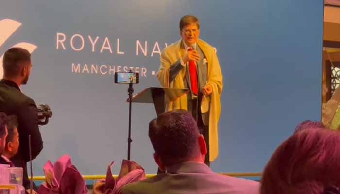 صاحبزادہ جہانگیر نے لندن میں ایک تقریب سے خطاب کیا: ویڈیو اسکرین گریب