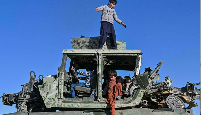 نمائش کا مقصد طالبان کے امریکی فوج کے خلاف بیانے کو تقویت دینا ہے: فوٹوبشکریہ اے ایف پی