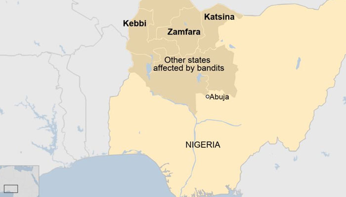 نائیجیریا کے شمال مغربی ریاست زمفارا میں کئی دنوں سے موٹرسائیکل سوار گروہوں کی فائرنگ سے 200 افراد ہلاک ہوچکے ہیں۔—فوٹو: بی بی سی