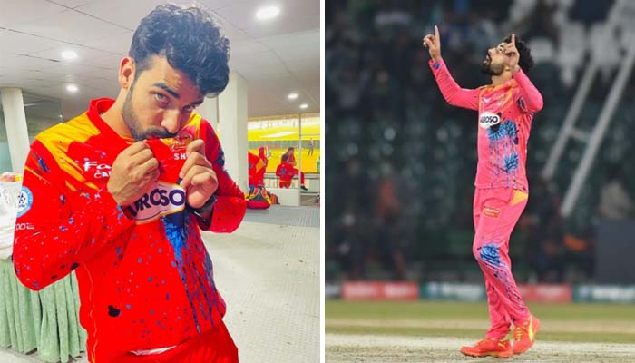 شاداب ان چند کھلاڑیوں میں سے ایک ہیں جن کے چہرے کے تاثرات ان کی خوشی اور غمی کا پتہ دیتے ہیں__فوٹو: انسٹاگرام/شاداب خان