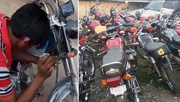 ملزم آصف کو مقابلے کے بعد زخمی حالت میں گرفتار کیا گیا ہے، ملزم چوری کی موٹر سائیکل 8 سے 25 ہزار روپے میں فروخت کردیتا تھا: پولیس/ فائل فوٹو