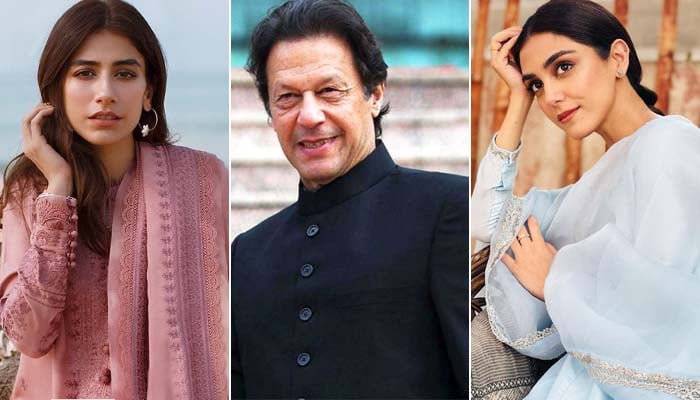 اداکارہ مایا علی، سائرہ یوسف اور شان شاہد نے عمران خان کے لیے پیغامات جاری کیے ہیں__فوٹو فائل
