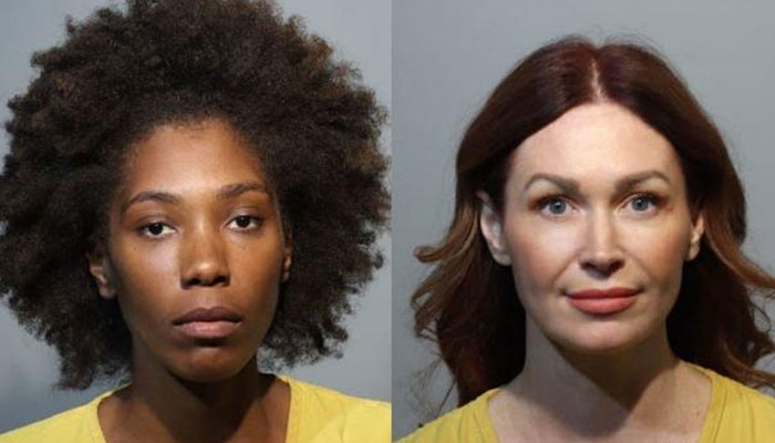 دائیں جانب 42 سالہ دلہن دانیا سوبودا اور بائیں جانب 31 سالہ جوائسلین برائنٹ اور —فوٹو: فلوریڈا پولیس