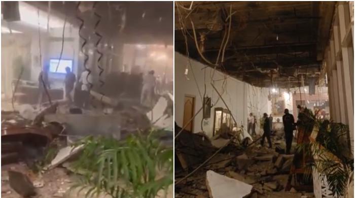 کراچی: فائیو اسٹار ہوٹل کی چھت کا اندرونی حصہ گرنے سے ایک شخص جاں بحق،3 افراد زخمی