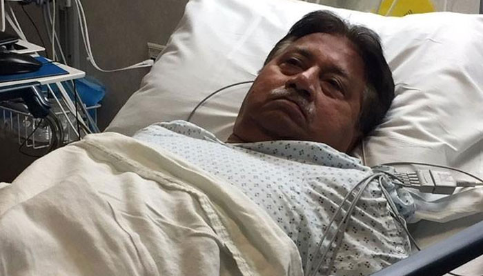 پرویزمشرف کو گزشتہ ہفتے طبیعت خراب ہونے پراسپتال منتقل کیا گیا، خاندانی ذرائع— فوٹو:فائل