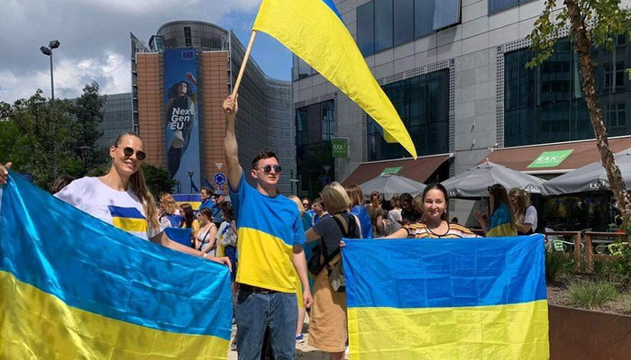 یوکرین کو یورپی یونین کی رکنیت کیلئے امیدوار کا درجہ دے دیا گیا۔—فوٹو:فائل