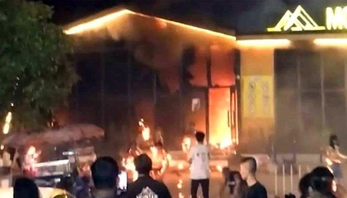 Most were trapped in the stampede at the club and their clothes caught on fire, leaving them with severe burns: Police/Photo courtesy of BBC