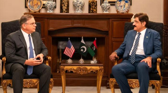 امریکی سفیر کا دورہ کراچی: ملاقاتوں میں باہمی تعلقات کیلئے  تعاون کا اظہار
