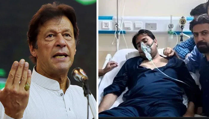 عمران خان نے ٹوئٹر پر شہباز گل کو پمز اسپتال لے جاتے وقت کی ویڈیو شیئر کی اور ٹوئٹ میں ملک کو ’بنانا ری پبلک‘ کہا/ فوٹو سوشل میڈیا