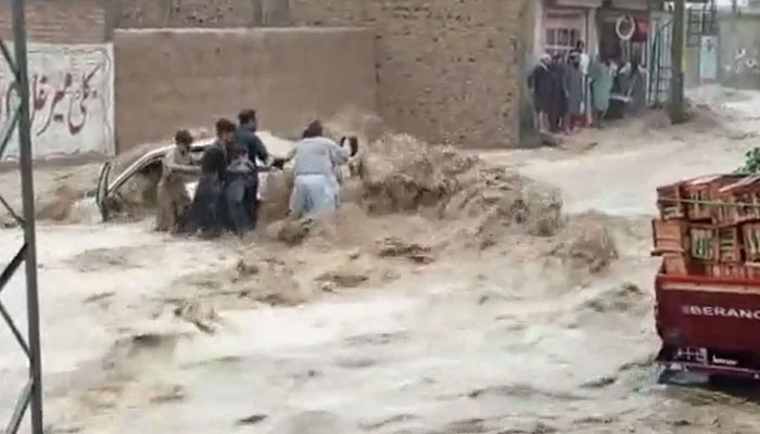 صوبہ بلوچستان کے ضلع قلعہ عبداللہ، پشین، قلعہ سیف اللہ، دکی، ہرنائی میں مسلسل طوفانی بارشیں ہوئیں/فوٹوبشکریہ سوشل میڈیا