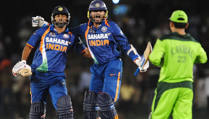 2010 میں پاکستان اور بھارت نویں بار ایشیا کپ میں آمنے سامنے آئے جس میں بھارت نے گرین شرٹس کو شکست سے دوچار کیا۔—فوٹو:انٹرنیٹ