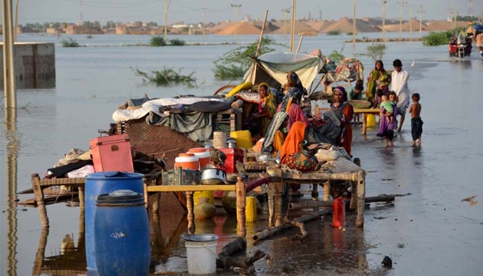 گزشتہ 24 گھنٹوں کے دوران مزید 75 افراد جاں بحق ہوئےجس کے بعد سیلاب اوربارشوں سے جاں بحق ہونے والے افراد کی تعداد 1136 تک پہنچ گئی: رپورٹ/ فوٹو اے پی