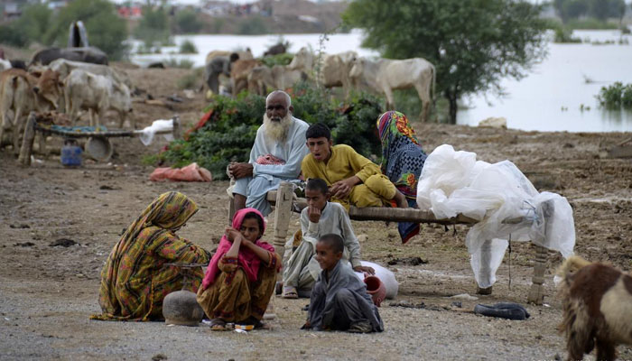 دادو میں بھی متاثرین امداد کے لیے پریشان ہوگئے، متاثرین نے انتظامیہ سے کھانے پینے کی چیزوں کے ساتھ علاج کی فراہمی کا بھی مطالبہ کیا۔فائل فوٹو