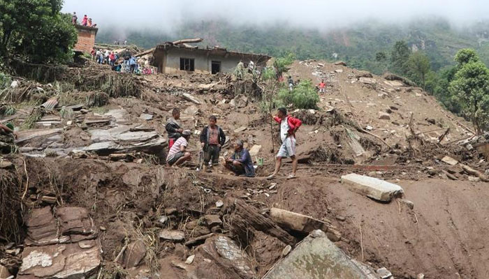 At least 22 people were killed in Nepal due to heavy rains and landslides, many houses collapsed