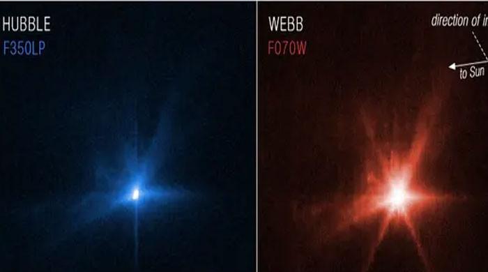 ناسا نے سیارچے سے ڈارٹ مشن کے ٹکرانے کی اولین تصاویر جاری کردیں