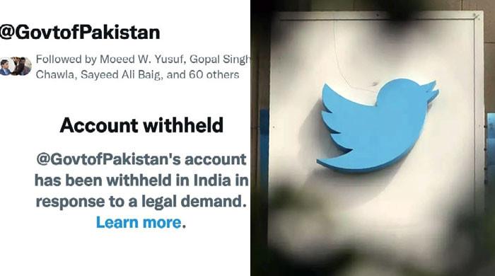 بھارت میں حکومت پاکستان کے آفیشل ٹوئٹر اکاؤنٹ کو غیر فعال کردیا گیا