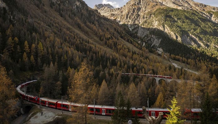 This railway route is a UNESCO World Heritage Site / AP Photo