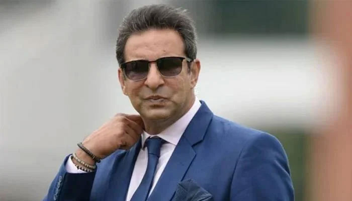 Wasim Akram avoids reading a social media user's comment while speaking on a private media show / File photo