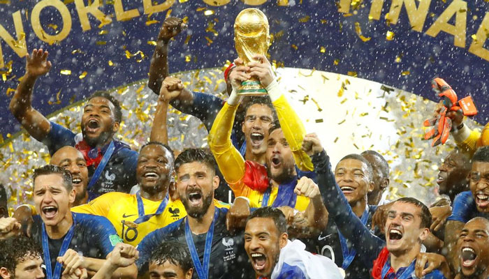 2018 میں فرانس نے ورلڈکپ جیتا تھا / رائٹرز فوٹو