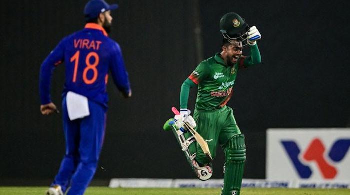 پہلا ون ڈے: بنگلادیش نے بھارت کو سنسنی خیز مقابلےکے بعد ایک وکٹ سے شکست دیدی