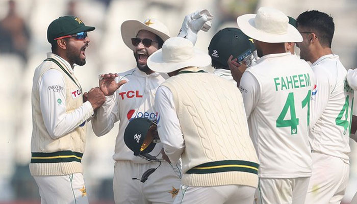 The entire Pakistan team was bowled out for 202 runs on the second day of the Multan Test/Photo courtesy Kirkinfo