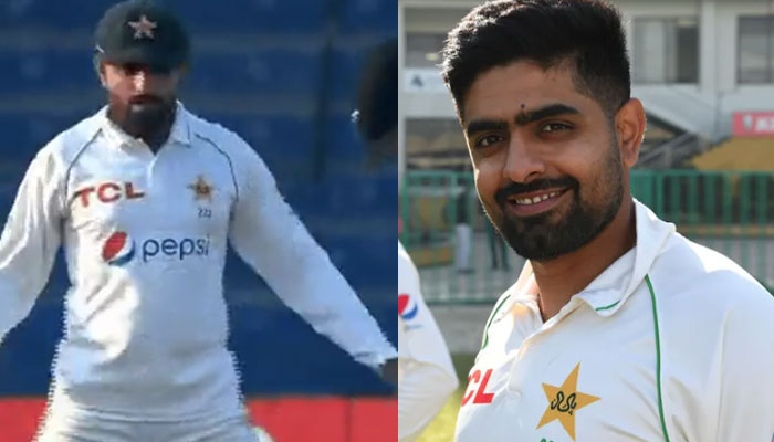 In the viral video of the Karachi Test on social media, Babar Azam can be seen shaking in the stadium in the second Test against New Zealand / Screen Grab