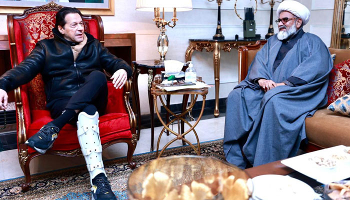 مجلس وحدت مسلمین کے وفد نے لاہور زمان پارک میں عمران خان سے ملاقات کی اور تحفظات سے آگاہ کیا: اعلامیہ— فوٹو: پی ٹی آئی