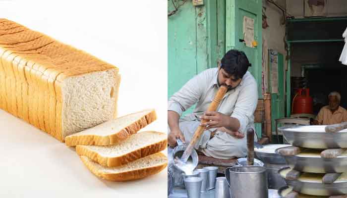 بیکری مالکان نے ڈبل روٹی کی قیمت میں 20 روپے جبکہ ڈیری اونرز نےدودھ اور دہی کی قیمت میں 10 روپے فی کلو کا اضافہ کر دیا ہے۔ فوٹو فائل