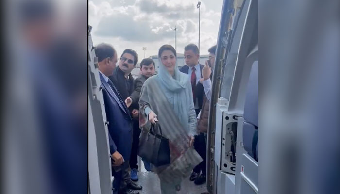 The flight bringing Maryam Nawaz was delayed by an hour due to a medical/screen emergency
