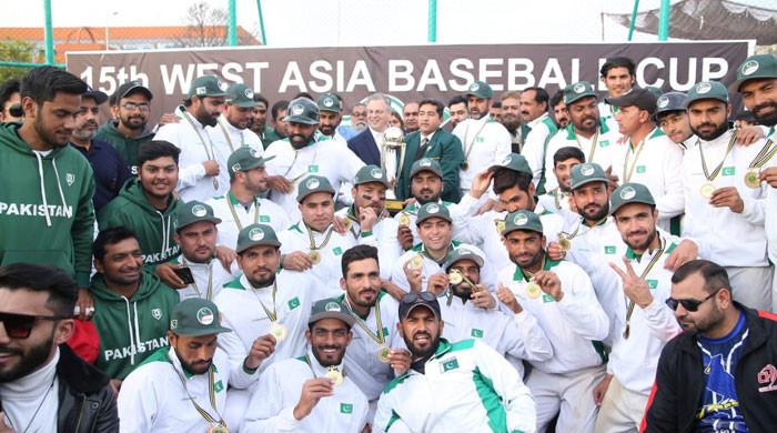  پاکستان نے فلسطین کو شکست دیکر ویسٹ ایشیا بیس بال کپ جیت لیا