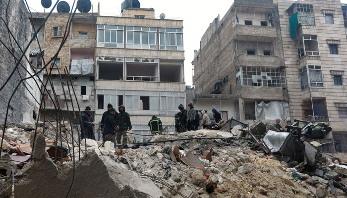 شام میں زلزلے سے تباہی کے مناظر،فوٹو: اے ایف پی