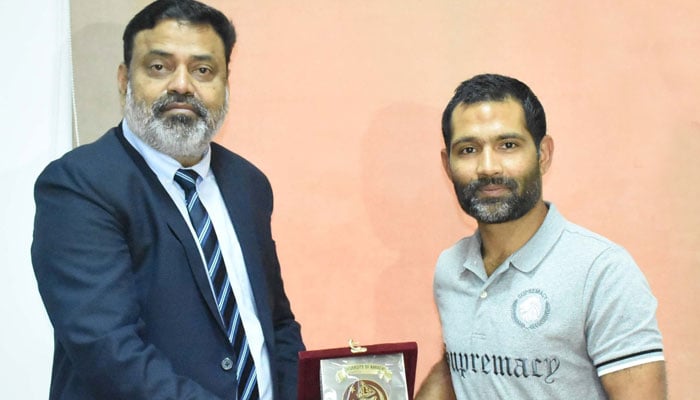 Asad Shafiq has been admitted to the Department of Health, Physical Education and Sports Sciences: University of Karachi Spokesperson - Photo: University of Karachi