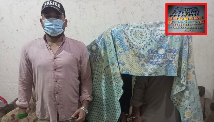 During the operation in Paposh Nagar, two suspects were arrested and heavy weapons and ammunition recovered: CTD/Photo CTD