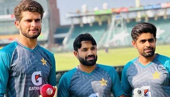 Shaheen Shah Afridi, captain Babar Azam and Mohammad Rizwan have been named in the Men's Hundred with a reserve price of £100,000/Photofile