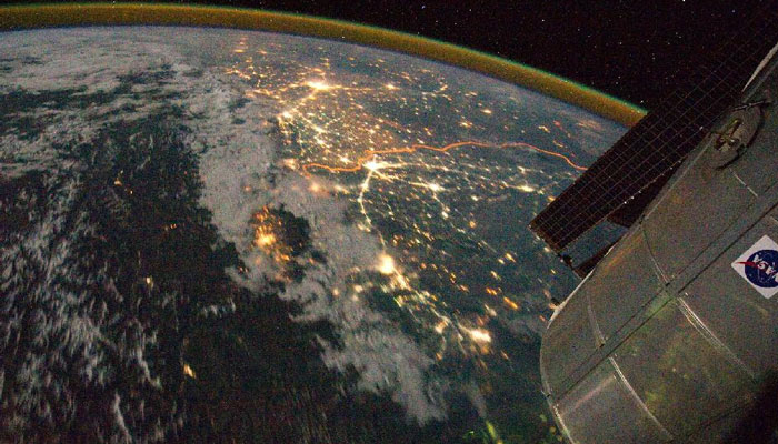 It shows Pakistan and India / Photo courtesy of NASA