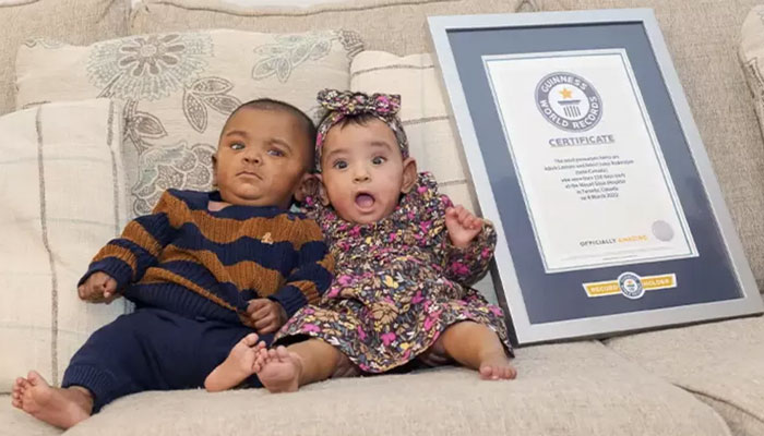 Both were born on March 4, 2022 / Photo courtesy of Guinness World Records