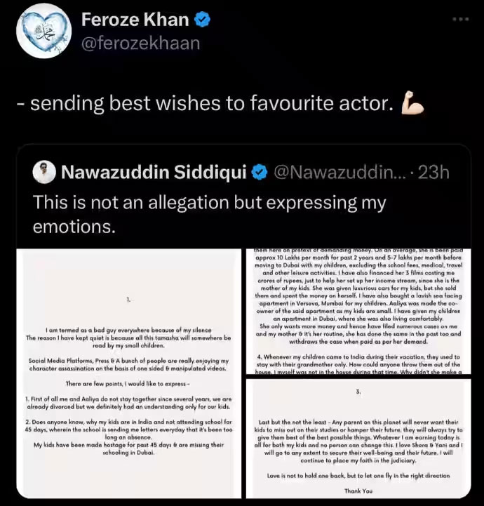 Feroze Khan Deleted His Tweet After Heavy Criticism From Twitter Users - Screengrab