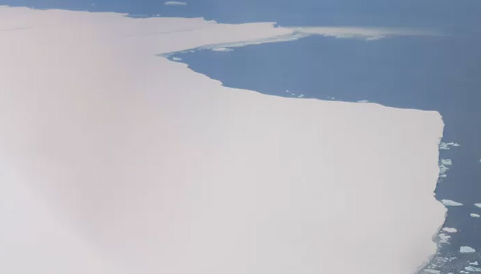 A view of the A81 iceberg / Photo courtesy of the British Antarctic Survey
