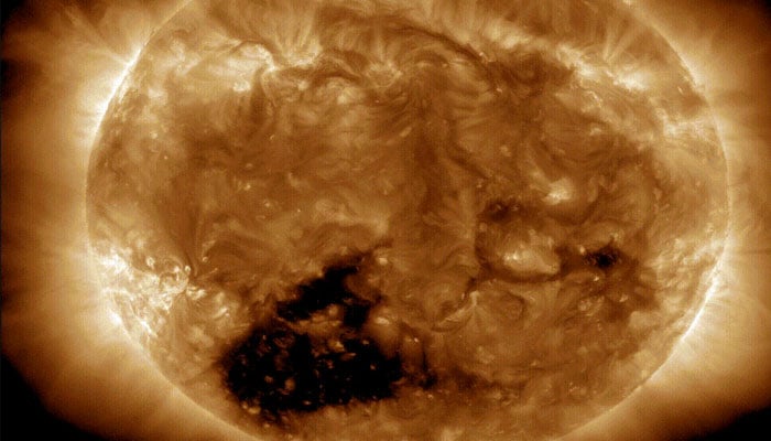 This is the coronal hole / Photo courtesy of NASA