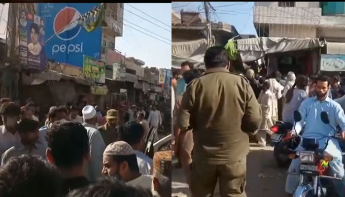 تربوز بیچتے ہوئے دکاندار زاہد اور ارشد میں معمولی تلخ کلامی پر جھگڑا ہوا تھا: پولیس۔ اسکرین گریب