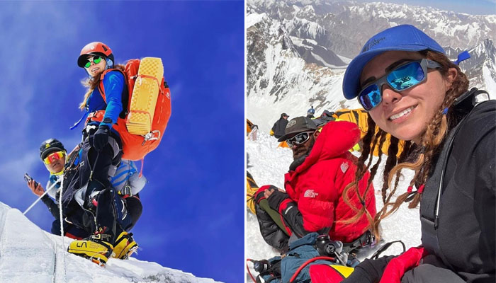 نائلہ کیانی 8 ہزار میٹر سے بلند 6 چوٹیاں سر کرنے والی پہلی پاکستانی خاتون ہیں/ فوٹو: سوشل میڈیا