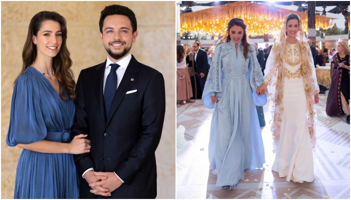 Crown Prince Hussain will be married to 28-year-old Saudi citizen Rajah Al-Seef - Photo: Right Queen Rania / Left File Photo