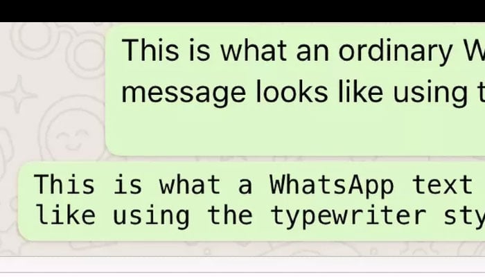 آپ واٹس ایپ ٹیکسٹ کا فونٹ تبدیل کر سکتے ہیں / فائل فوٹو