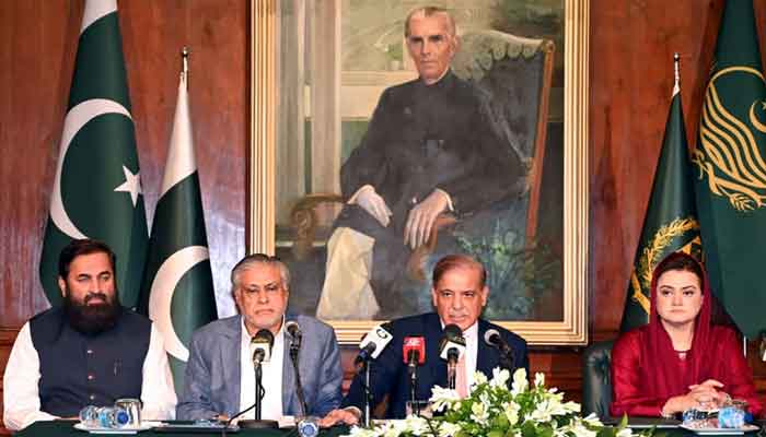 جولائی کی بورڈ میٹنگ کے بعد پاکستان کو آئی ایم ایف سے قسطیں ملنا شروع ہو جائیں گی: شہباز شریف۔ فوٹو ریڈیو پاکستان