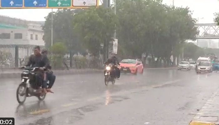 ہوا کا کم دباؤ کراچی کے جنوب مغرب میں سمندر پر موجود ہے جس کے باعث بیشتر علاقوں میں ہلکی سے معتدل اور چند مقامات پر تیز بارش کا امکان ہے: سردار سرفراز/ اسکرین گریب