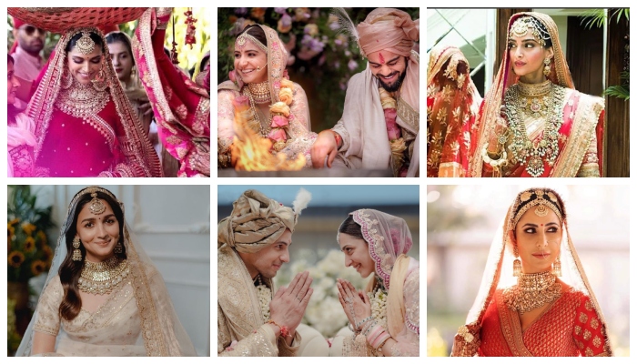 رواں برس سمیت گزشتہ دو سالوں میں بالی وڈ کی صفِ اول کی اداکارائیں رشتہ ازدواج میں منسلک ہوئیں__فوٹو: فائل