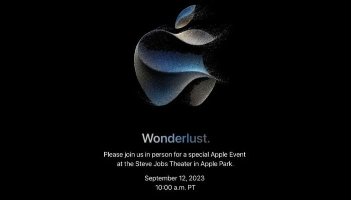 ایپل کی جانب سے نئے آئی فونز کی تاریخ رونمائی کے لیے جاری کیا گیا پوسٹر / فوٹو بشکریہ ایپل