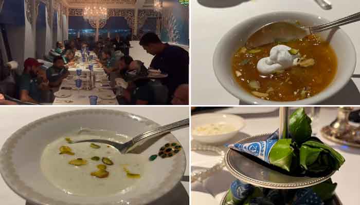 ریسٹ ڈے پر ٹیم منجمنٹ نے جیول آف نظام ریسٹورنٹ میں ڈنر کا فیصلہ کیا جہاں قومی کرکٹرز حیدرآباد دکن کے روایتی کھانوں سے لطف اندوز ہوئے۔