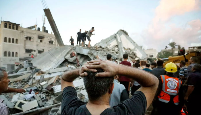 غزہ کے مظلوم عوام کو انسانی امداد کی فوری ضرورت ہے: ترجمان دفتر خارجہ— فوٹو: مڈل ایسٹ آئی
